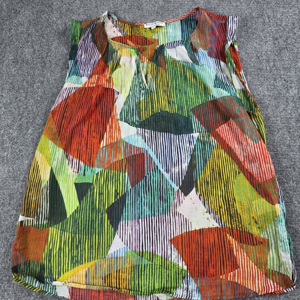 Mat de Misaine Womens L XL Tank Top Abstract‎ Art To Wear Maximalist Boutique 44